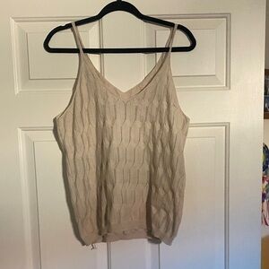 SHEIN Beige Knit Camisole Top